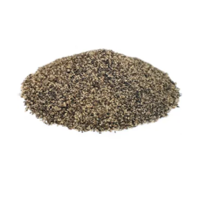 black pepper grains crushed