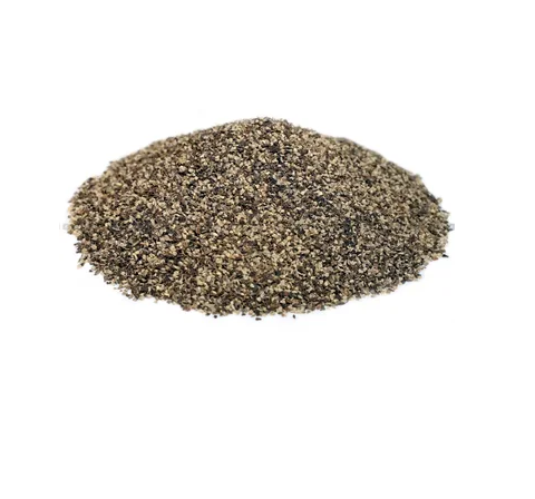 black pepper grains crushed